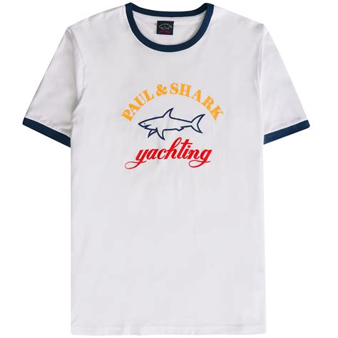 paul shark shirt white